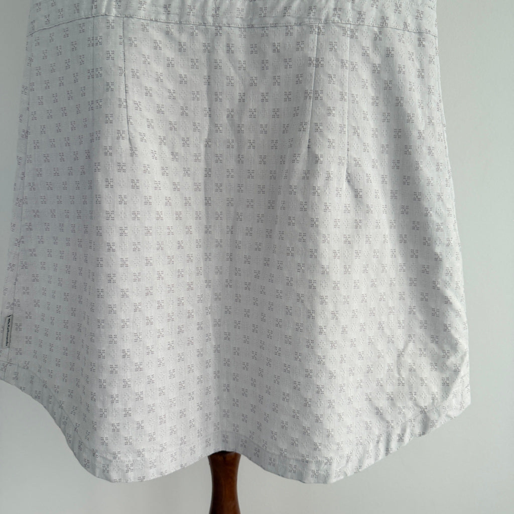 Kathmandu Grey Organic Cotton Sleeveless Button Dress Sz 12 Geometric Casual - Image 18