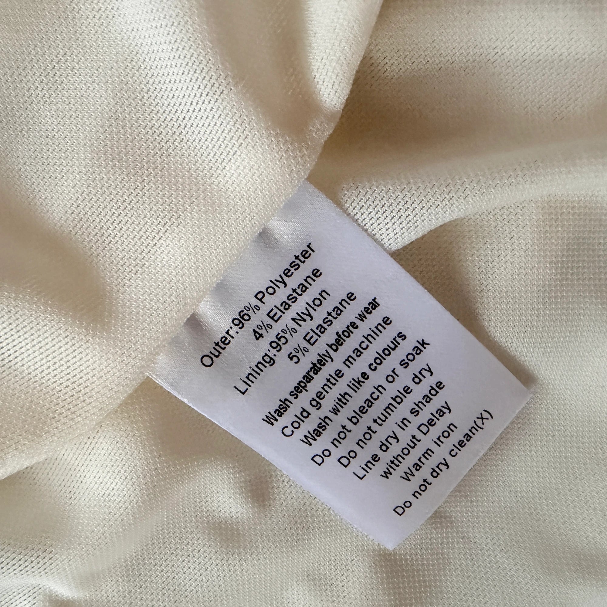 Tussah Sawyer Maxi Skirt Sz 12 Cream Polyester Draped Beaded Detail Event NWT - Image 7