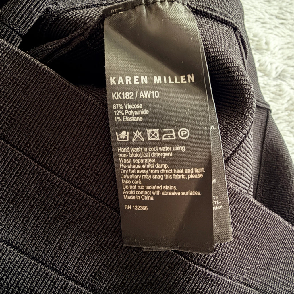 Karen Millen Black Bandage Dress Cutout Bodycon Size 2 Evening Party EPC - Image 8