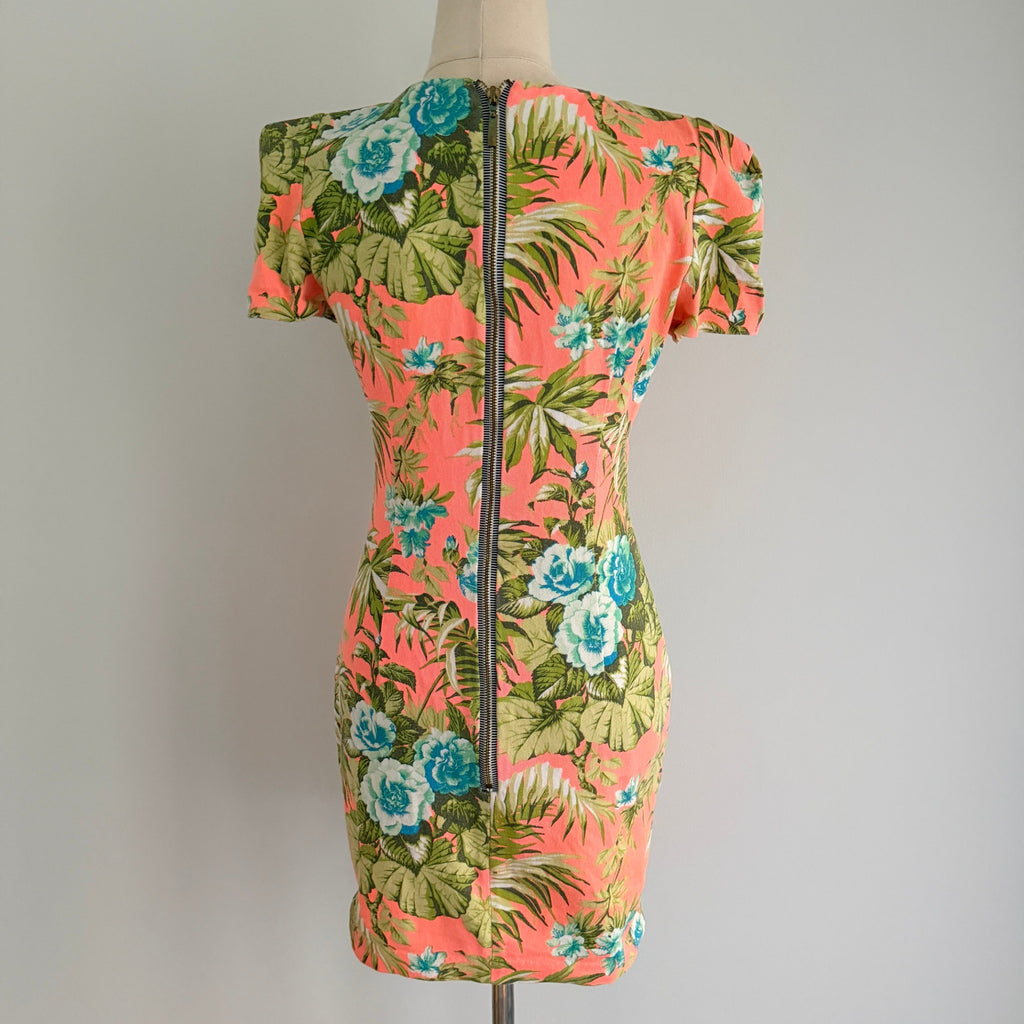 Sheike Floral Cotton Blend Mini Dress - Size 8 - Image 4