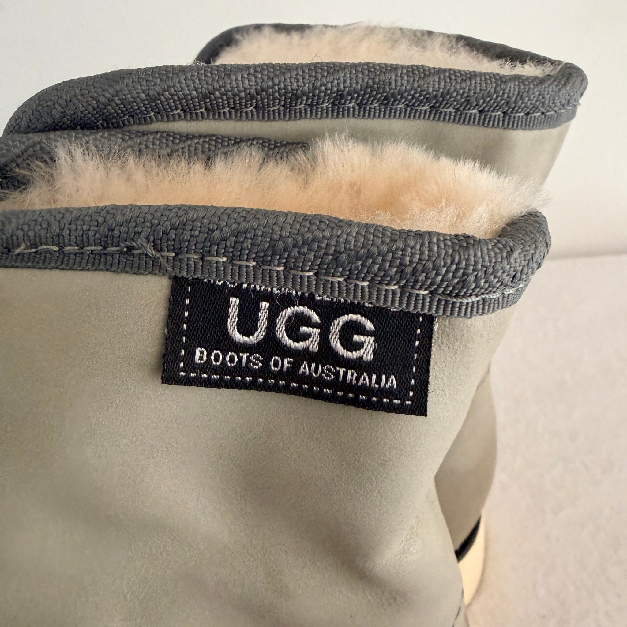 UGG Boots of Australia Lace-Up Ankle Boots - Genuine Sheepskin Shearling Lined Grey - Image 20