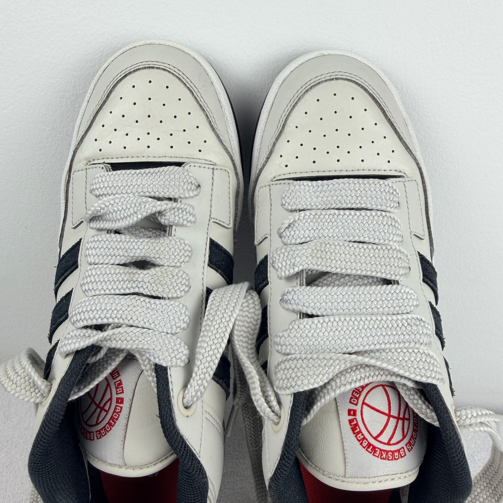 Adidas Breaknet 2.0 Sneakers - Classic White, Black, and Red Sporty Trainers, Size 5.5 - Image 18