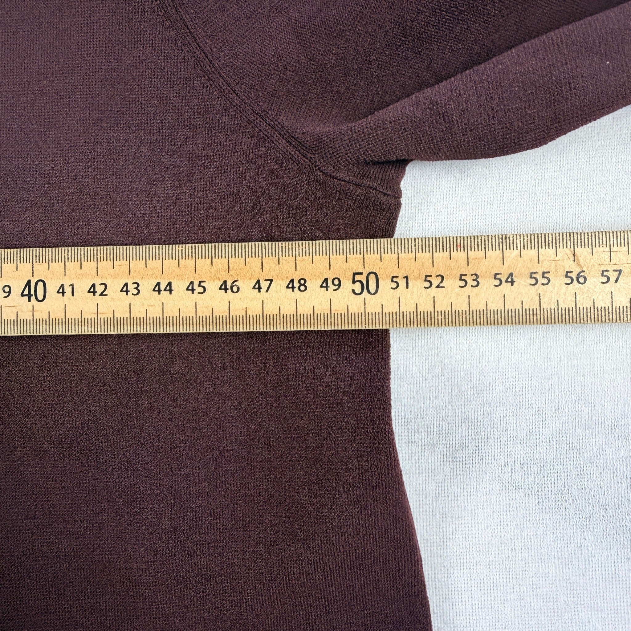 Scanlan Theodore Burgundy Longline Turleneck Knit Top Size m Funnel Neck - Image 19