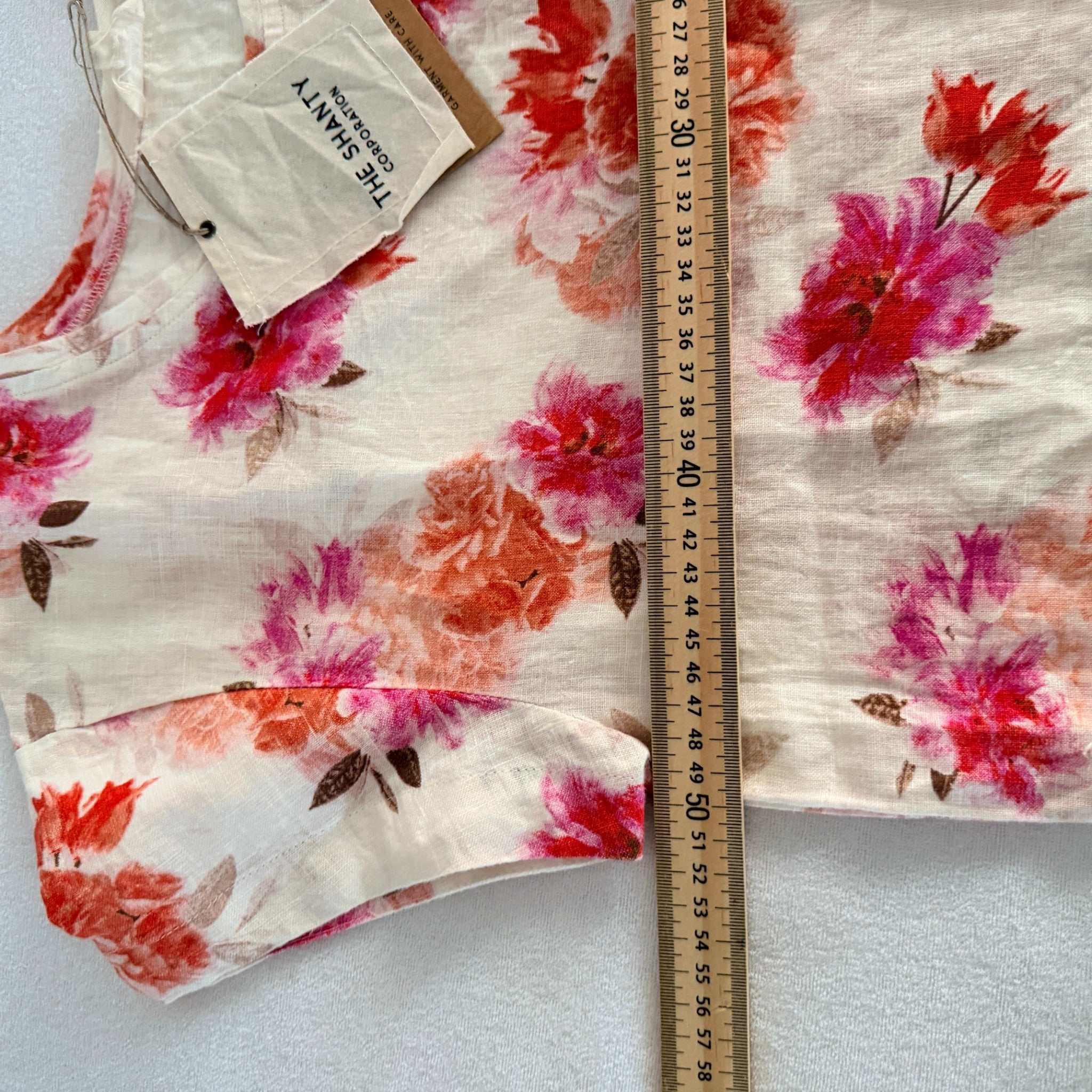 The Shanty Corporation Floral Linen Top - Lightweight Breathable Summer Essential - Image 18