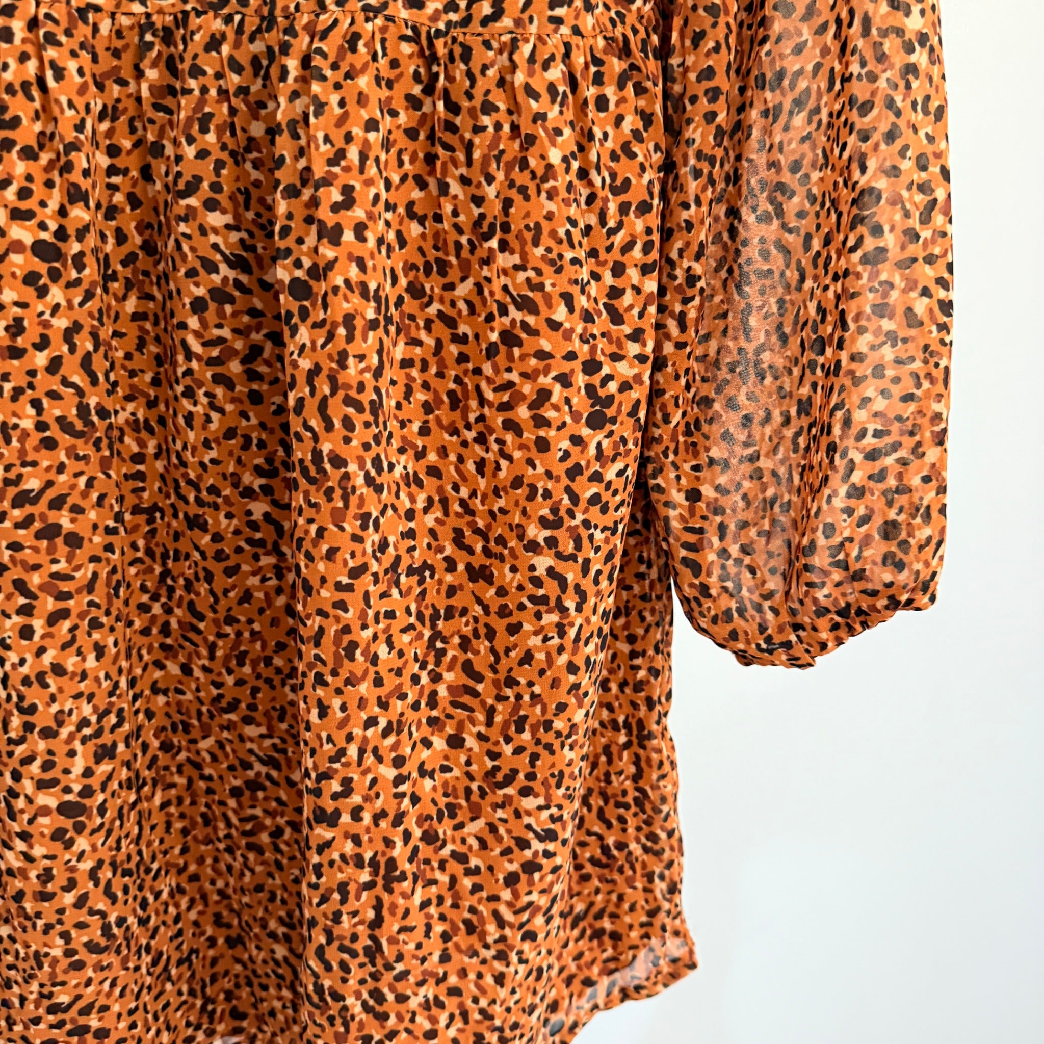 Atmos&Here Yasmin Spice Leopard Print Polyester Maternity Mini Dress Sz 10 BNWT - Image 19