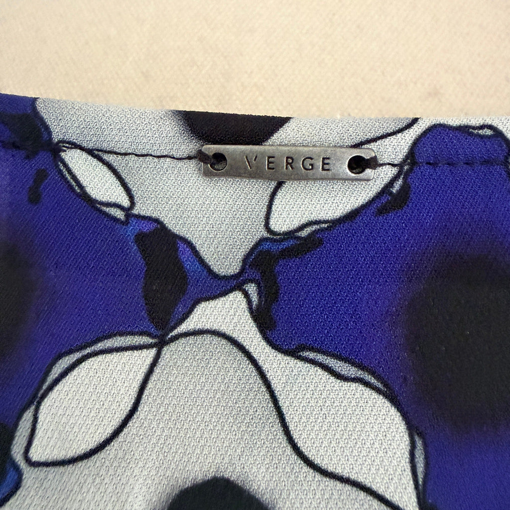 Verge Valen Top Blue Striped Viscose Blouse Womens Size XXL Designer BNWT - Image 19