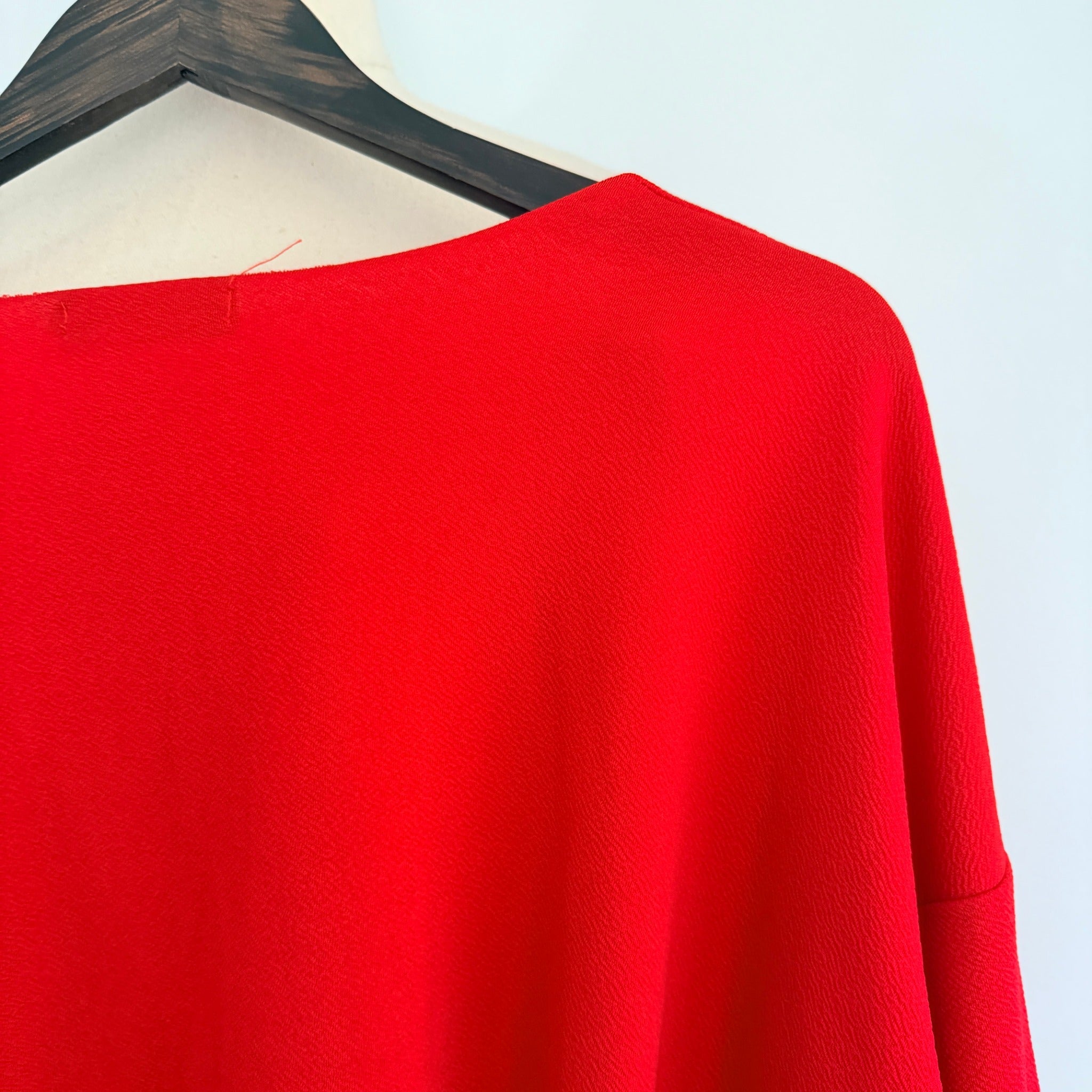 PrettyLittleThing Red Kimono Wrap Jacket Top Sz 20 V-Neck Party Evening - Image 21
