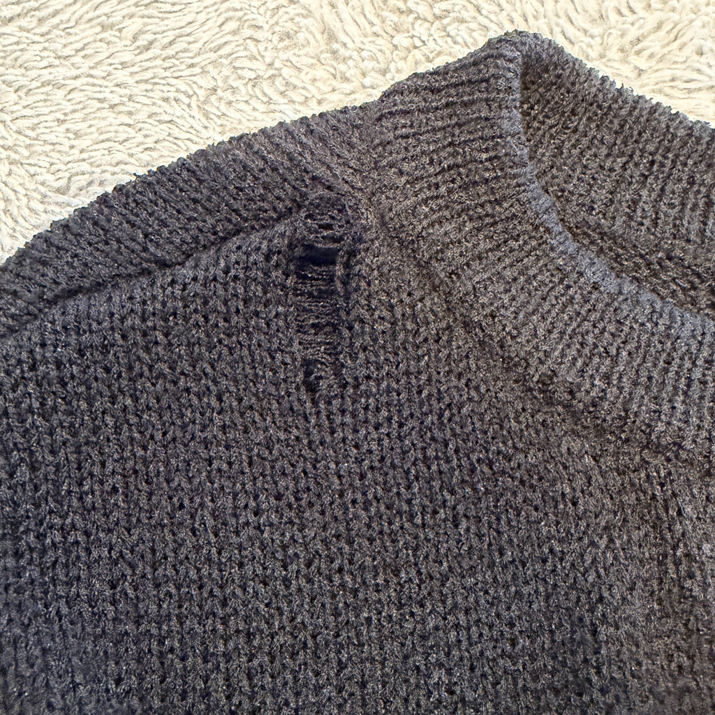 Sass Black Polyester Ribbed Knit Tank Top Sz 8 Boat Neck Casual BNWT - Image 21