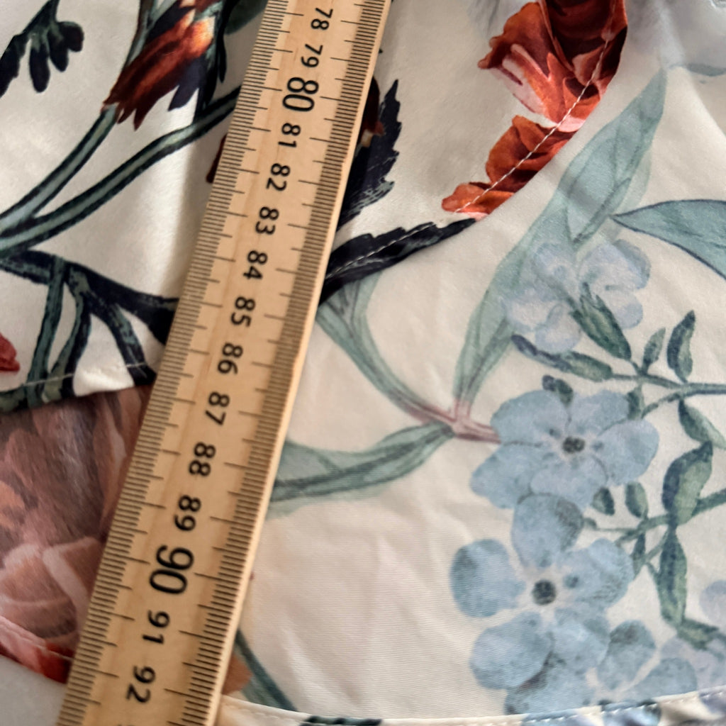 Sheike Floral Wrap Skirt - Elegant High-Low Hemline, Size 8 - Image 20