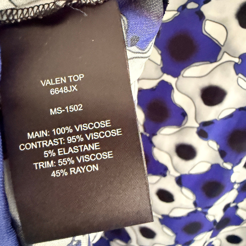 Verge Valen Top Blue Striped Viscose Blouse Womens Size XXL Designer BNWT - Image 7