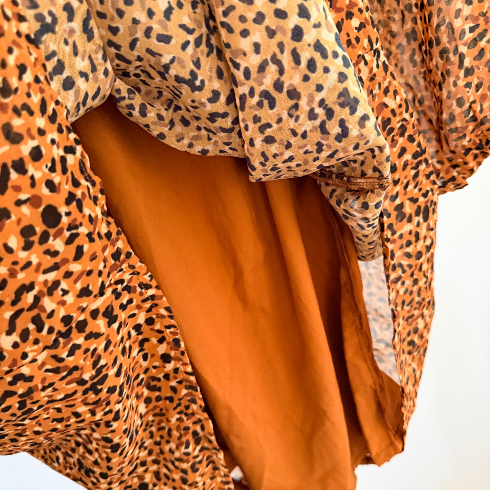 Atmos&Here Yasmin Spice Leopard Print Polyester Maternity Mini Dress Sz 10 BNWT - Image 20