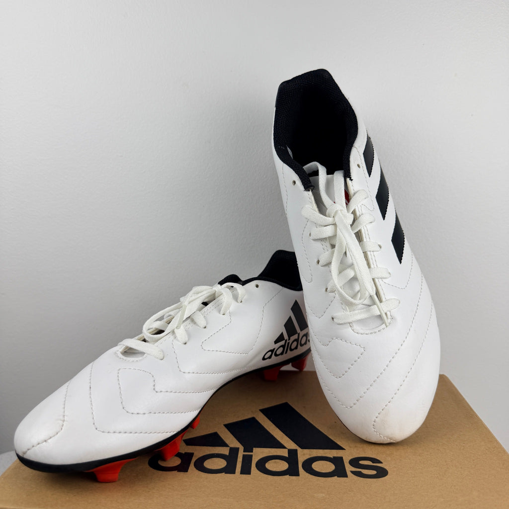 Adidas Goletto FG Junior Soccer Cleats - White/Black/Red Size US 6 - Image 1