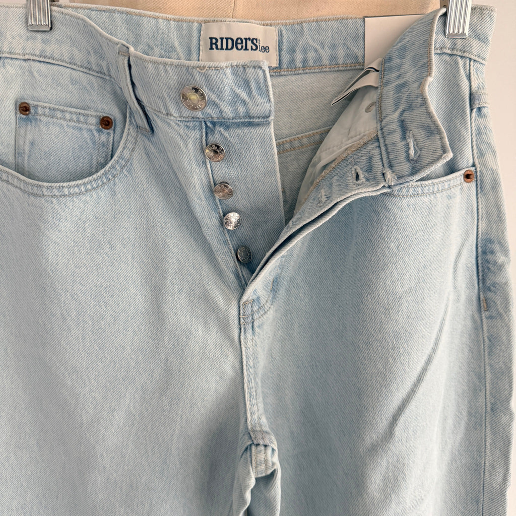 Riders by Lee Light Blue Denim Distressed Dad Jeans Size 8 High Rise Casual NWT - Image 10