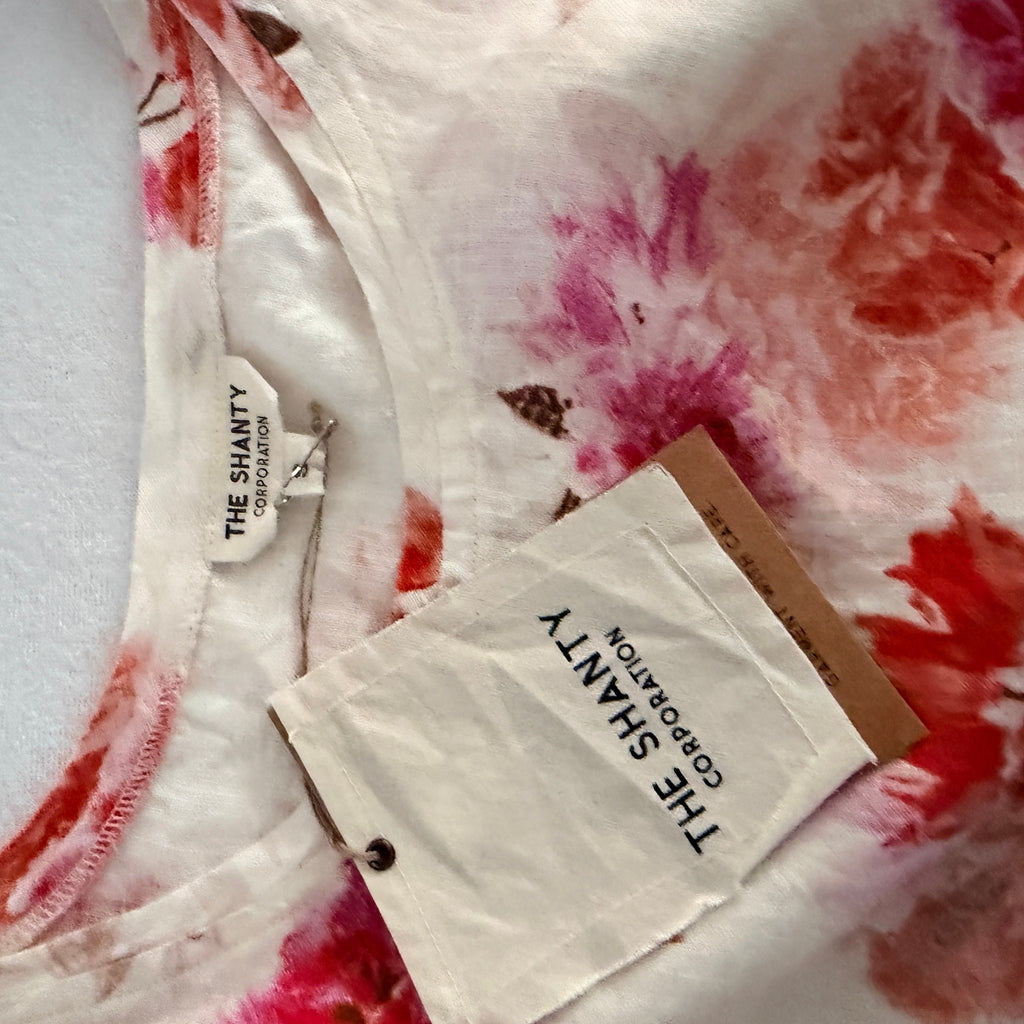 The Shanty Corporation Floral Linen Top - Lightweight Breathable Summer Essential - Image 6