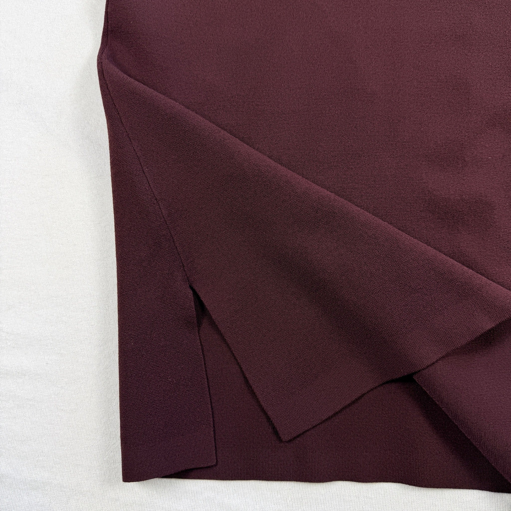 Scanlan Theodore Burgundy Longline Turleneck Knit Top Size m Funnel Neck - Image 21