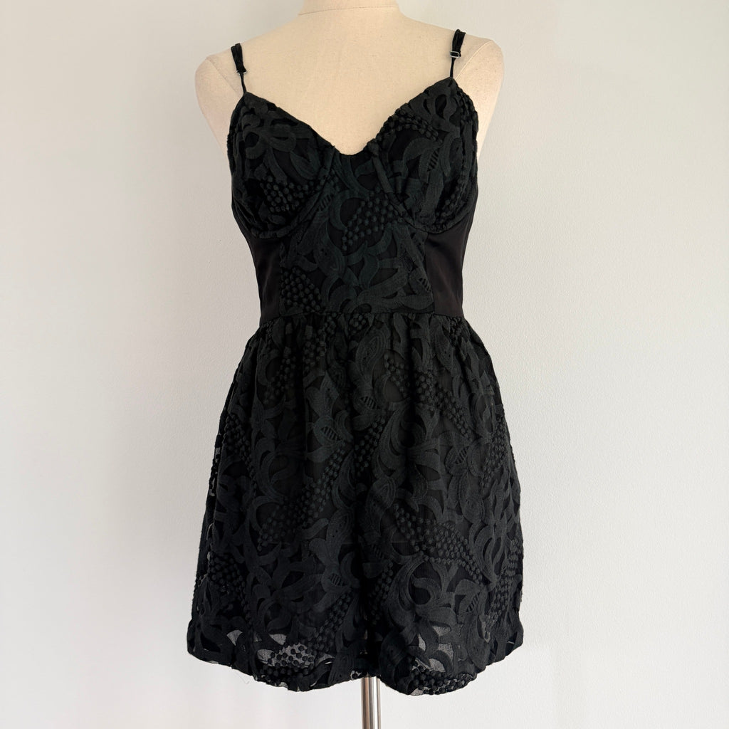 Zimmermann Black Lace Corset Romper Size 0 - Image 1