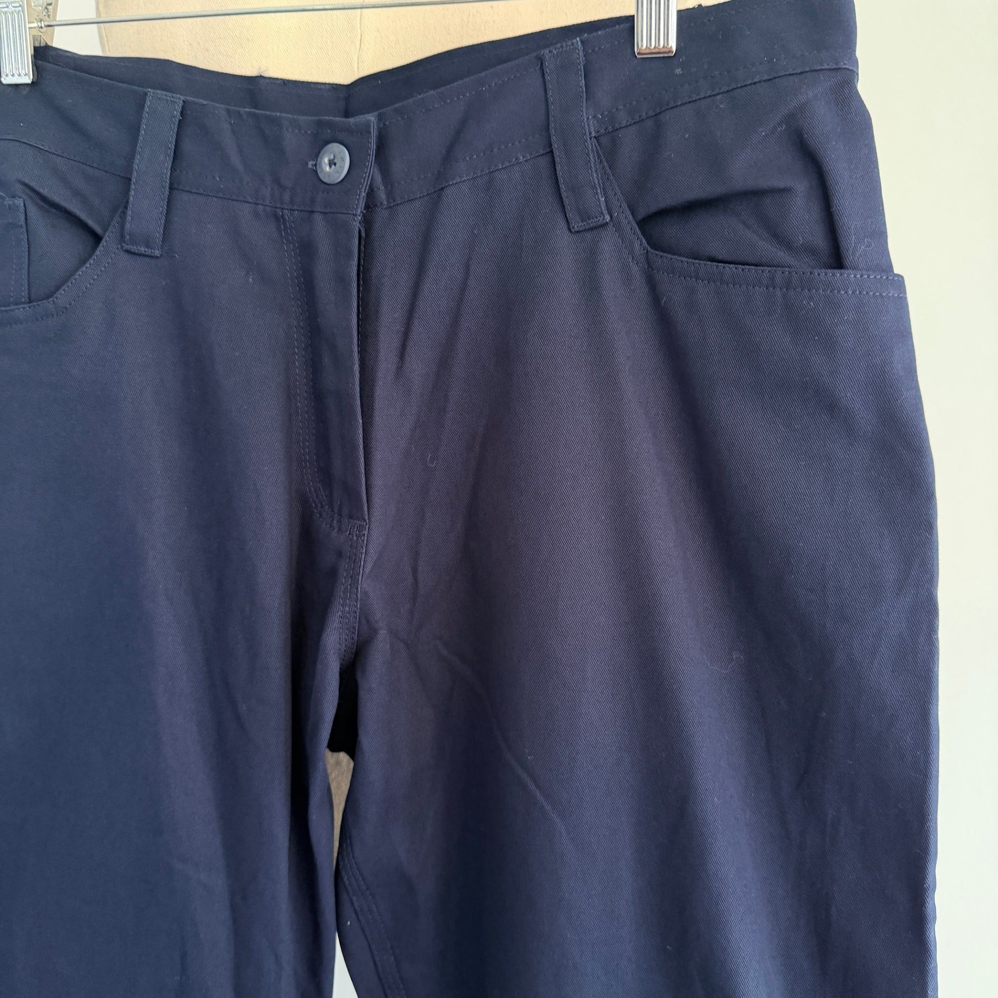 Syzmik Womens Navy Cotton Utility Cargo Pants Size 16 UPF50+ Workwear BNWT - Image 9
