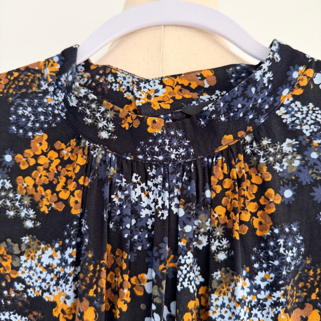 UNIQLO Womens Floral Print Viscose Sleeveless Shift Dress Size M Summer Casual - Image 4