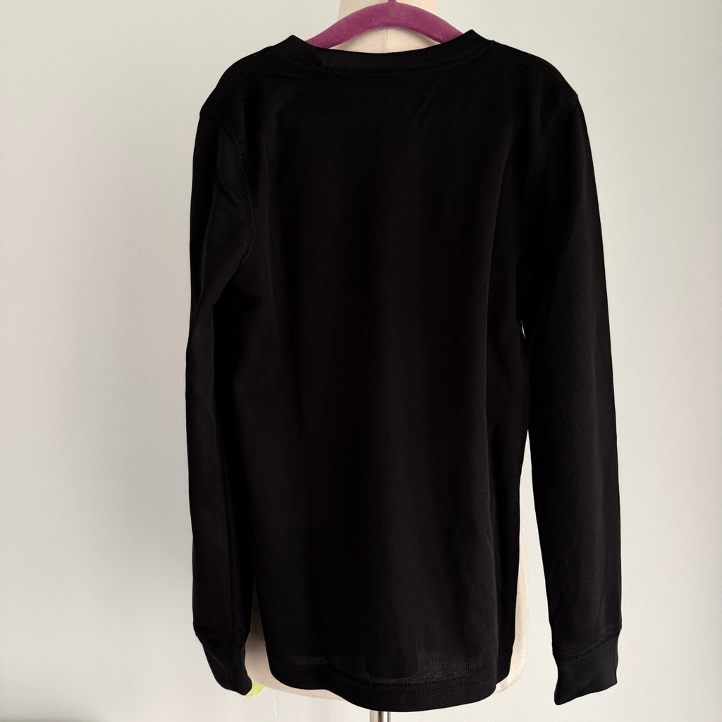 Camprio Black Junior Thermal Base Layer Top Size 9-10 Yrs Sports Long Sleeve - Image 3