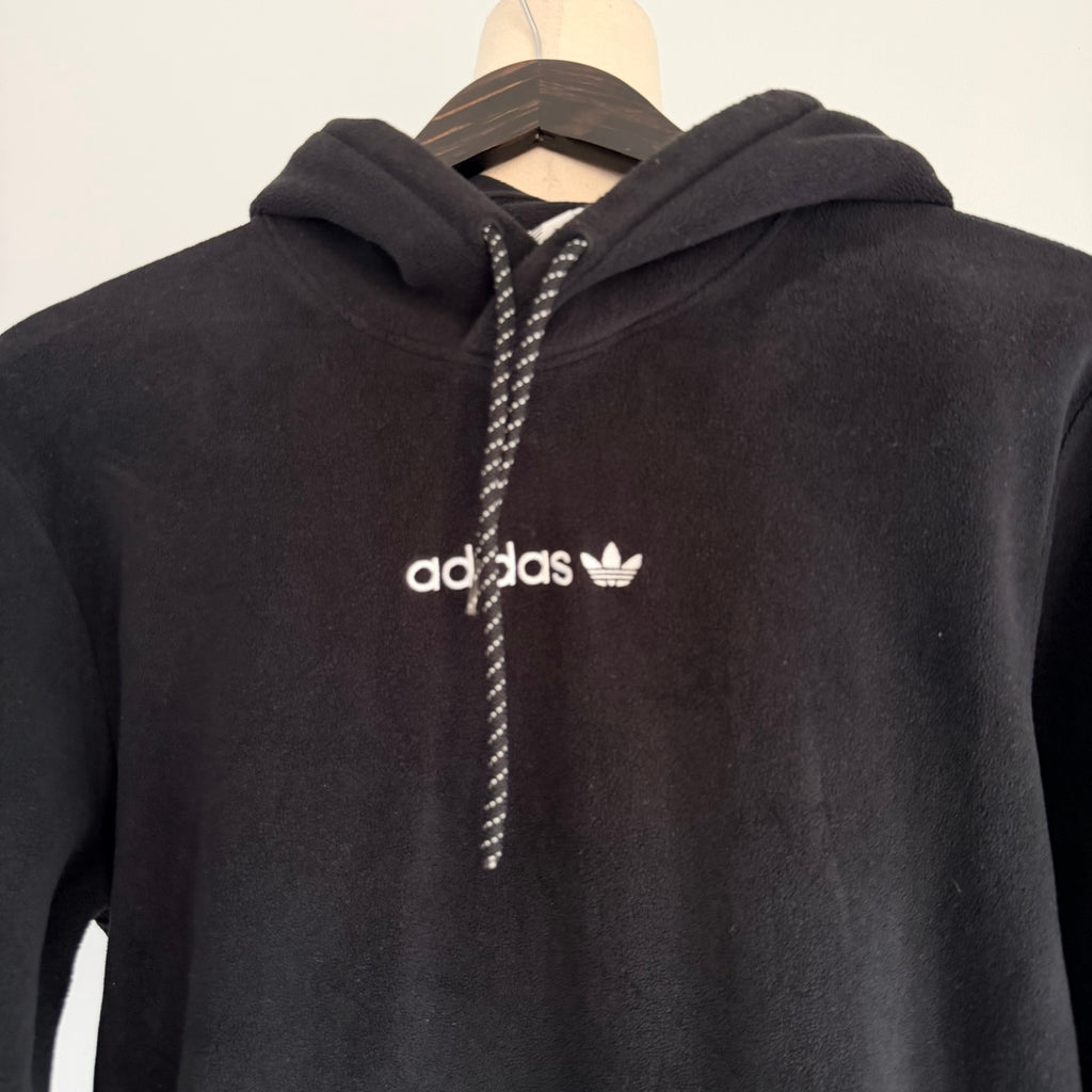 Adidas Originals Black Fleece Hoodie - Men's Size M - Image 3