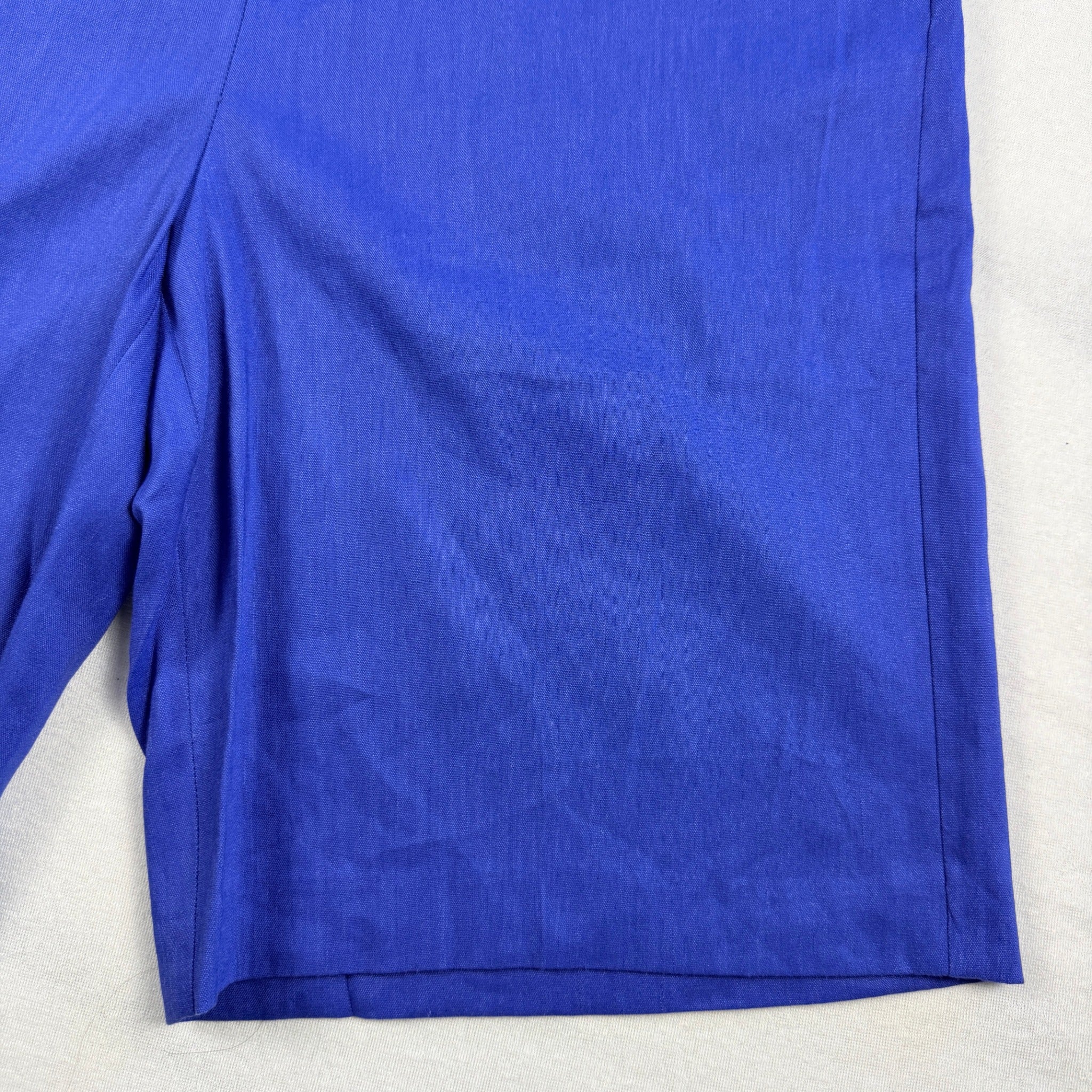 David Lawrence Helene Linen Short Azure Blue Size 10 Bermuda Tailored BNWT - Image 3