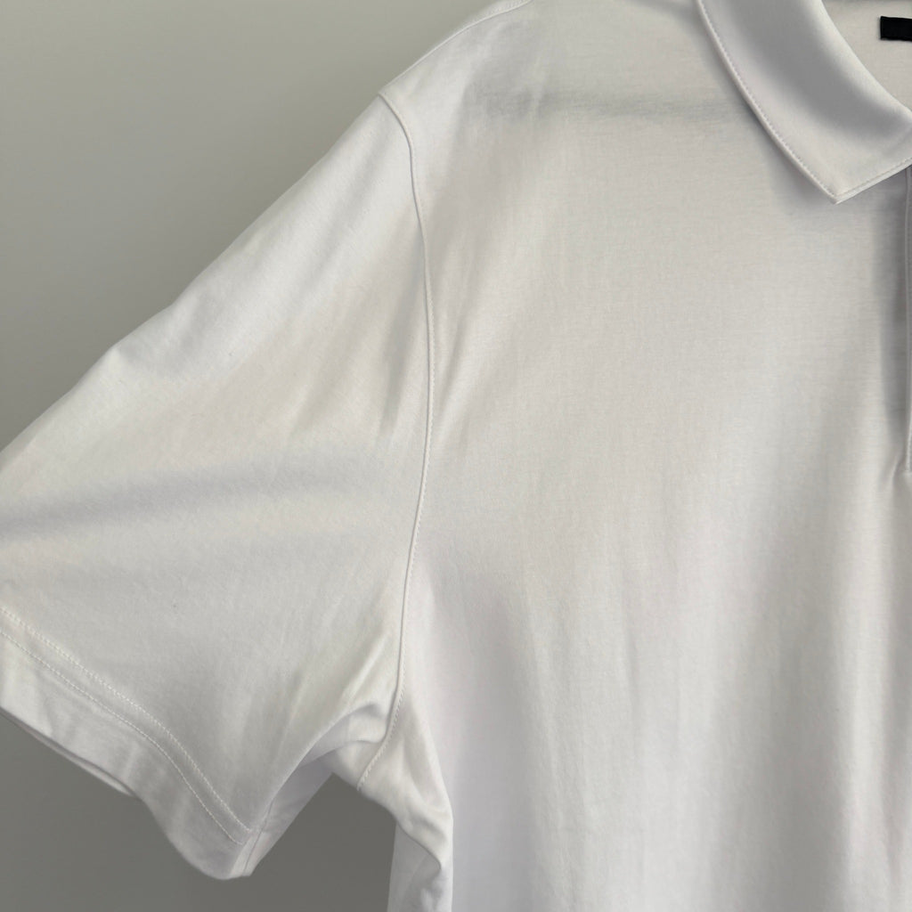 Ted Baker Zeiter Polo Shirt White Cotton Slim Fit Size 6 2XL Smart Casual BNWT - Image 9