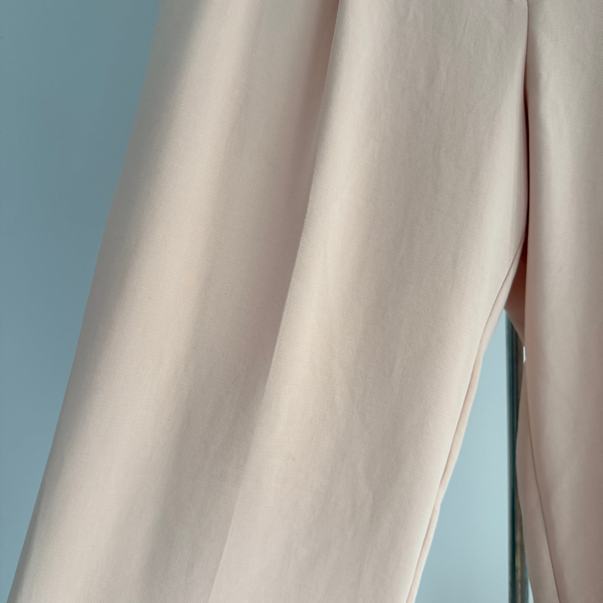 Tokito Petites Womens Blush Pink Recycled Polyester Wide Leg Trousers Size 12 - Image 9