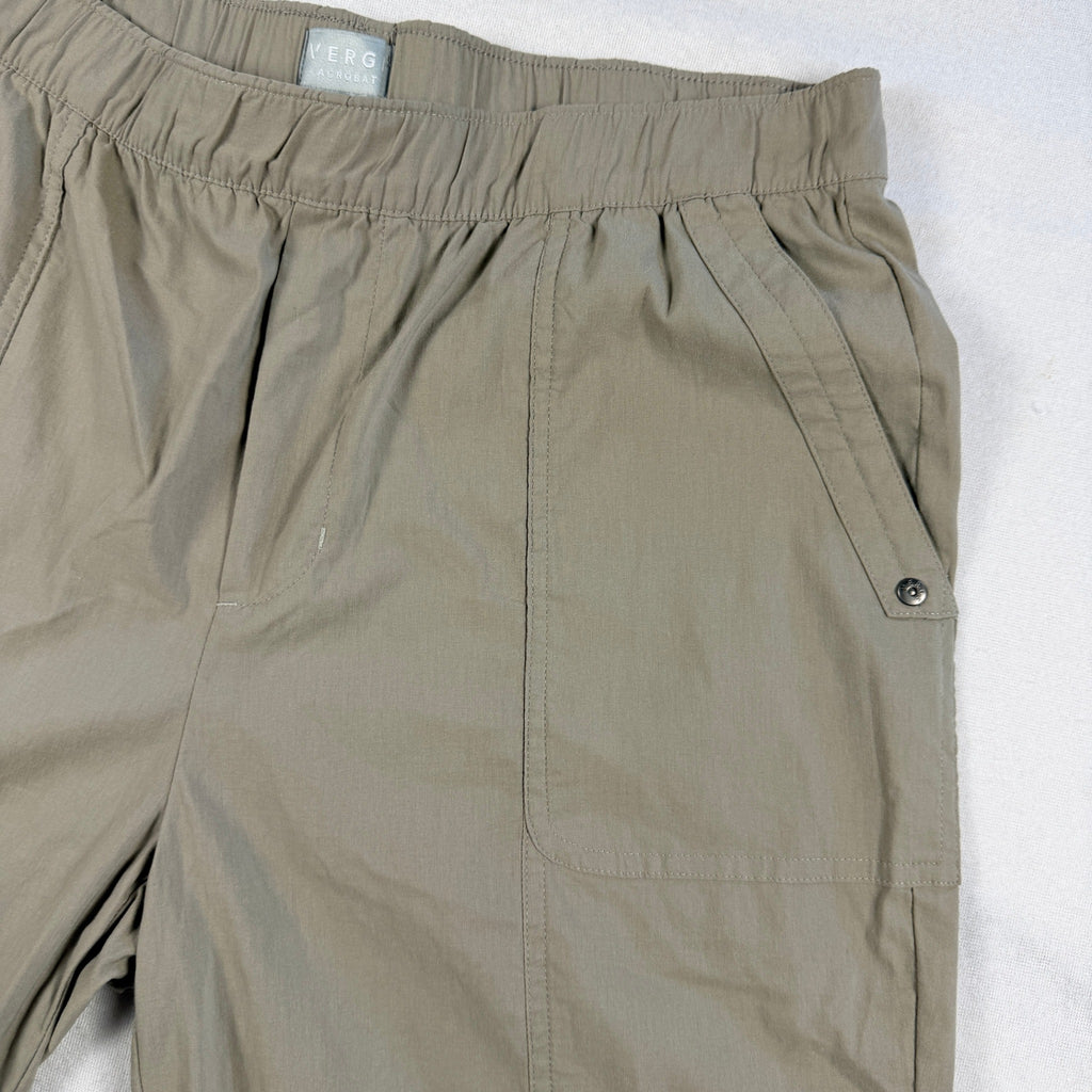 Verg Acrobat Cargo Shorts Size 10 Khaki Cotton Stretch Elastic Waist Casual - Image 9