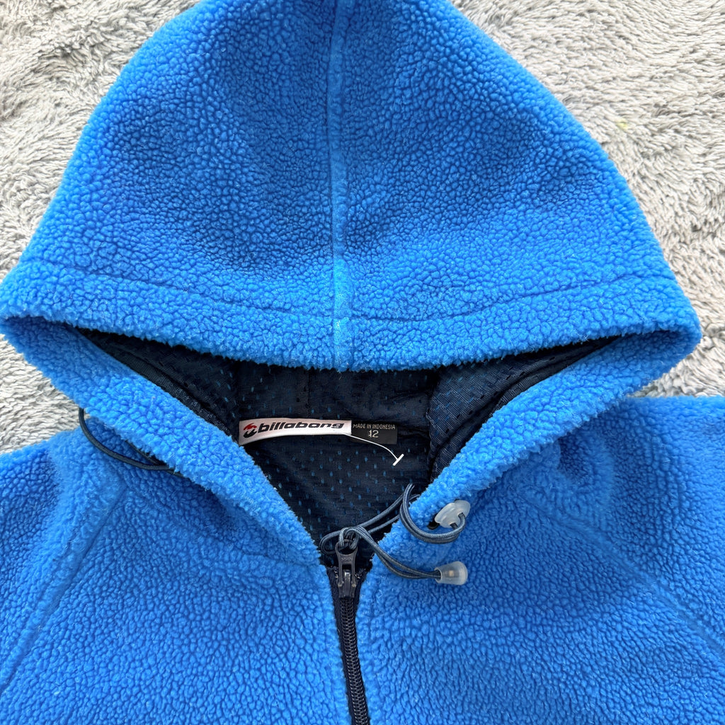 Billabong Blue Acrylic Polyester Fleece Hoodie Size 12 Vintage Casual - Image 11