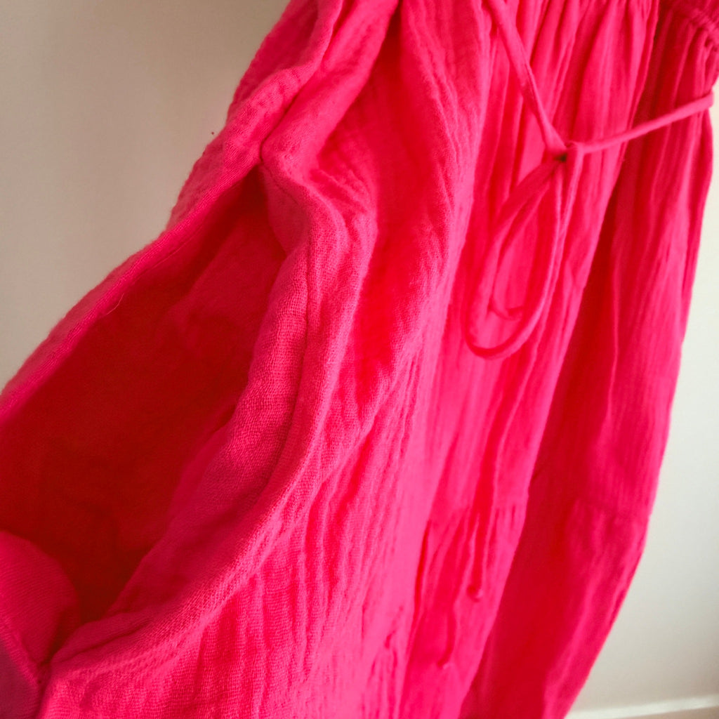 Sass Felix Tiered Midi Dress Hot Pink Size 14 BNWT Casual - Image 7