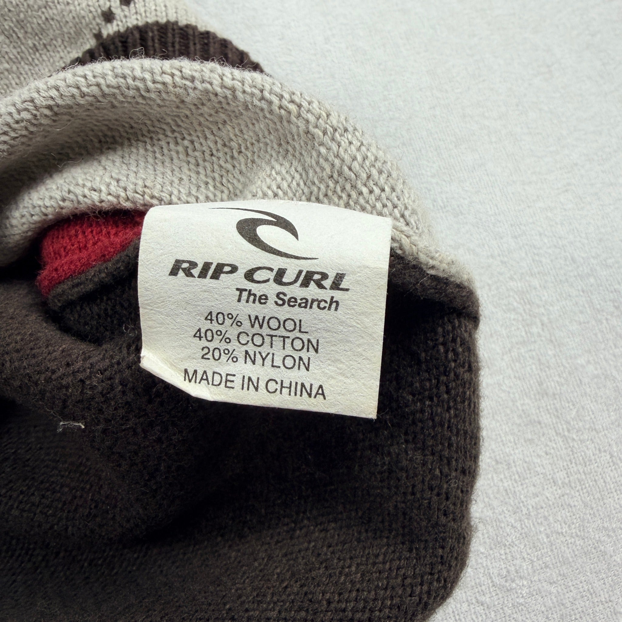 Rip Curl The Search Argyle Knit Vest - Vintage 90s Brown Red - Image 7