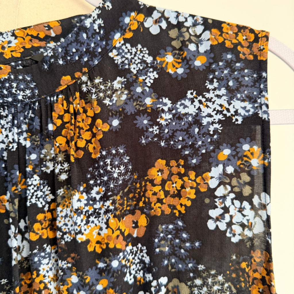 UNIQLO Womens Floral Print Viscose Sleeveless Shift Dress Size M Summer Casual - Image 10