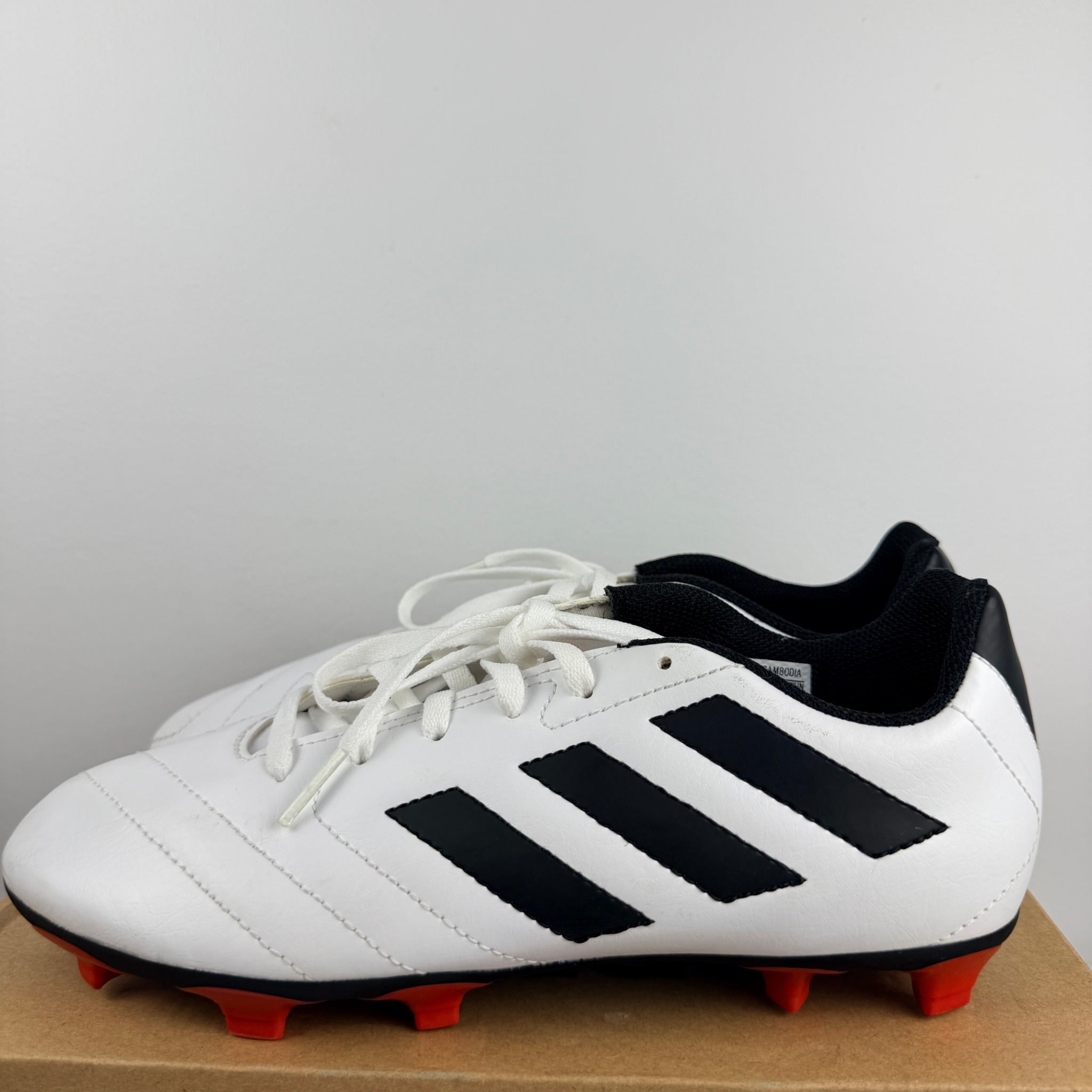 Adidas Goletto FG Junior Soccer Cleats - White/Black/Red Size US 6 - Image 5