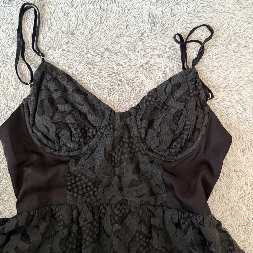 Zimmermann Black Lace Corset Romper Size 0 - Image 18
