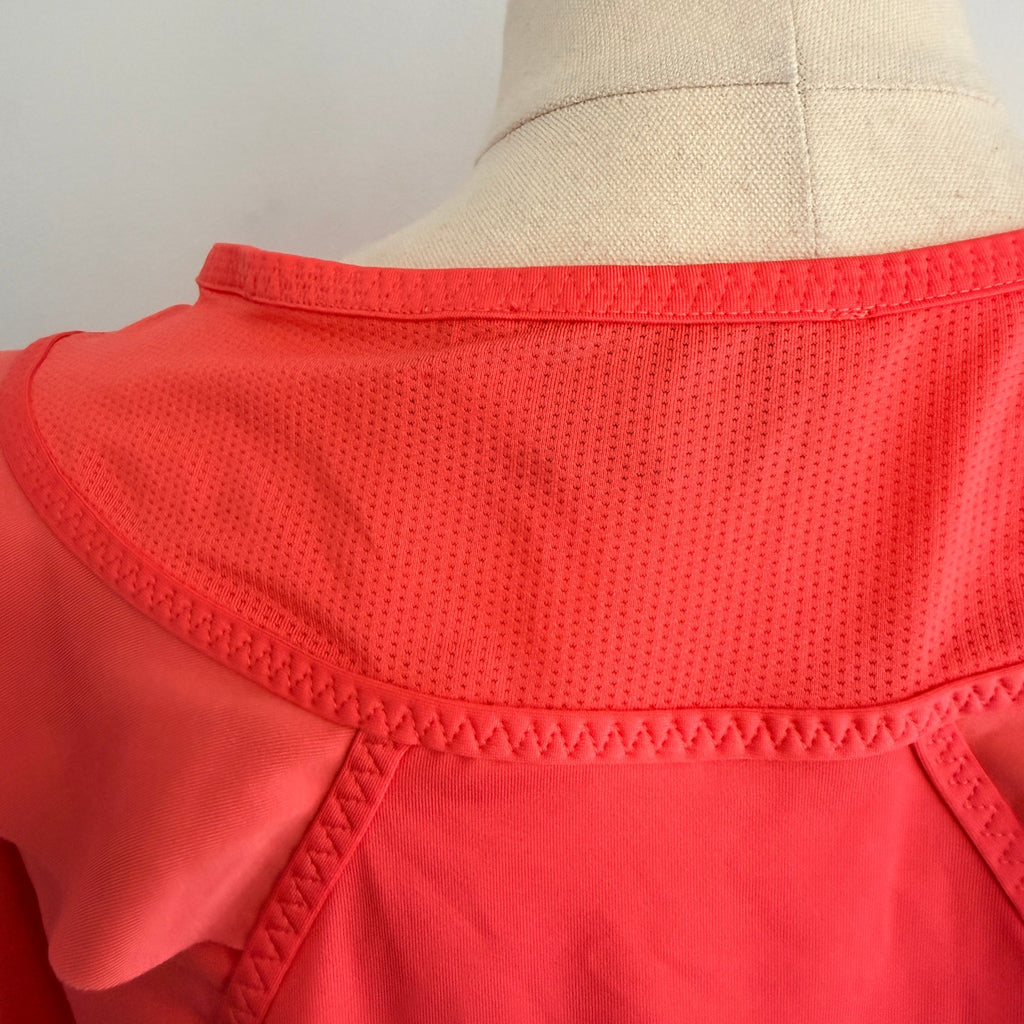 adidas stella mccartney by Stella McCartney Barricade Ruffle Top Orange Size M - Image 10