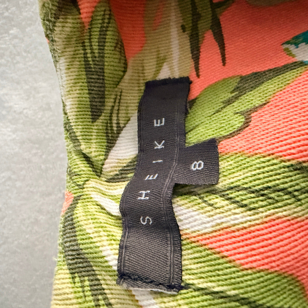 Sheike Floral Cotton Blend Mini Dress - Size 8 - Image 5