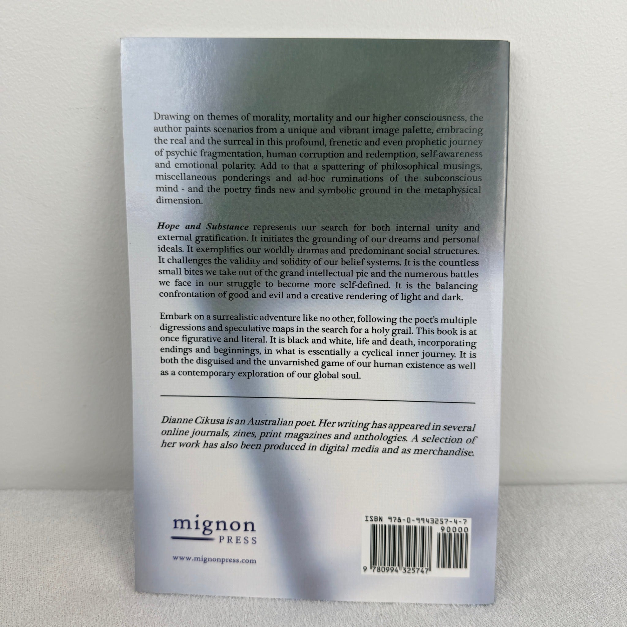 Hope and Substance by Dianne Cikusa - Poetry Book - Image 3