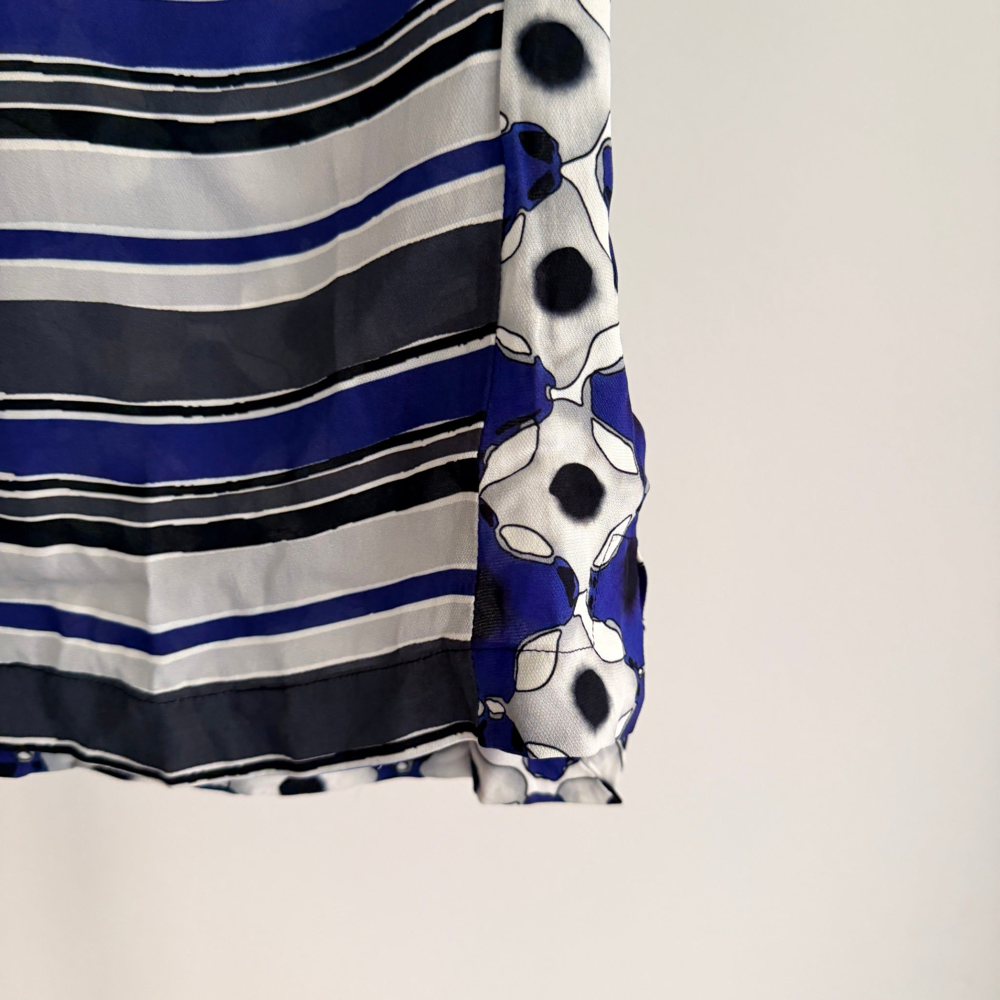 Verge Valen Top Blue Striped Viscose Blouse Womens Size XXL Designer BNWT - Image 10