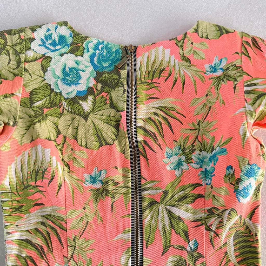 Sheike Floral Cotton Blend Mini Dress - Size 8 - Image 12