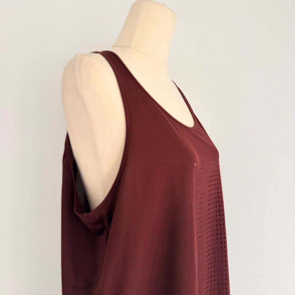 Country Road Active Maroon Polyester Tank Top Womens Size S Gym Sportswear - Image 10