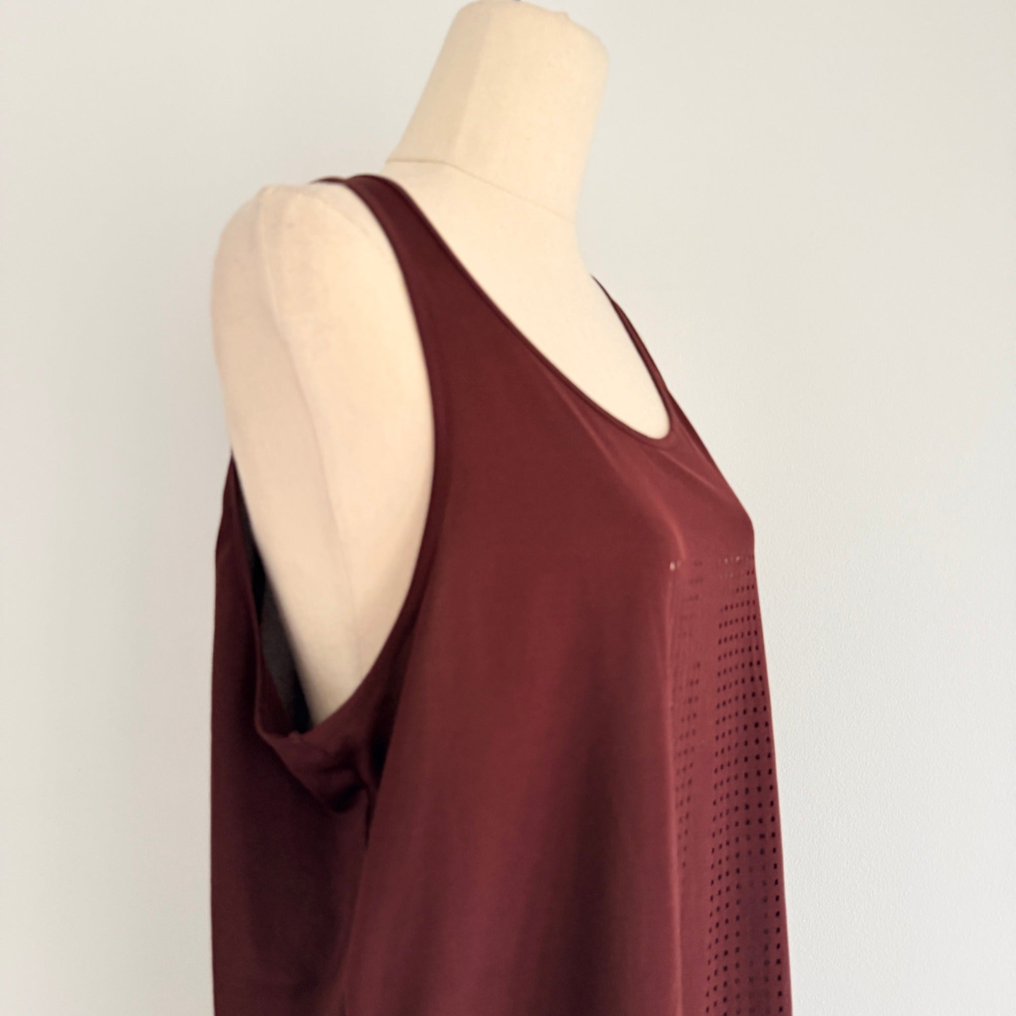 Country Road Active Maroon Polyester Tank Top Womens Size S Gym Sportswear - Image 10