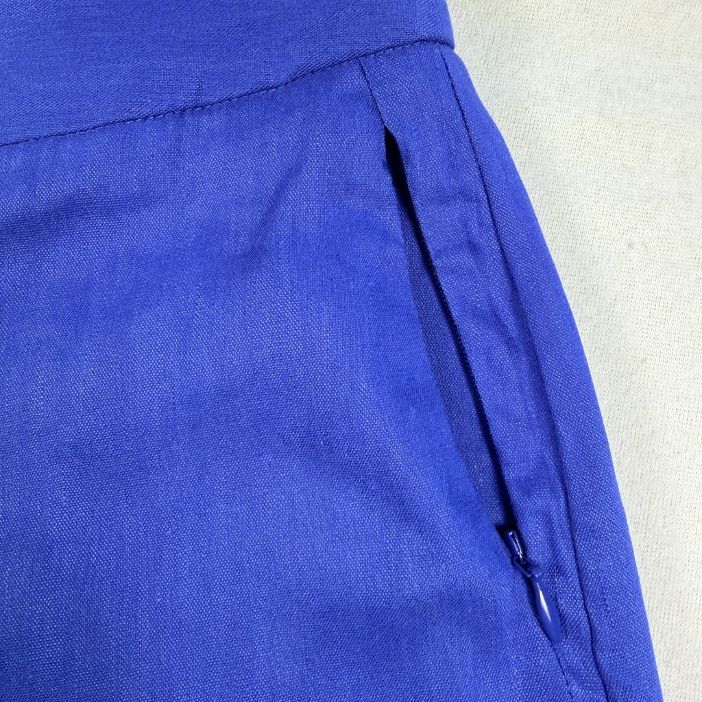 David Lawrence Helene Linen Short Azure Blue Size 10 Bermuda Tailored BNWT - Image 6