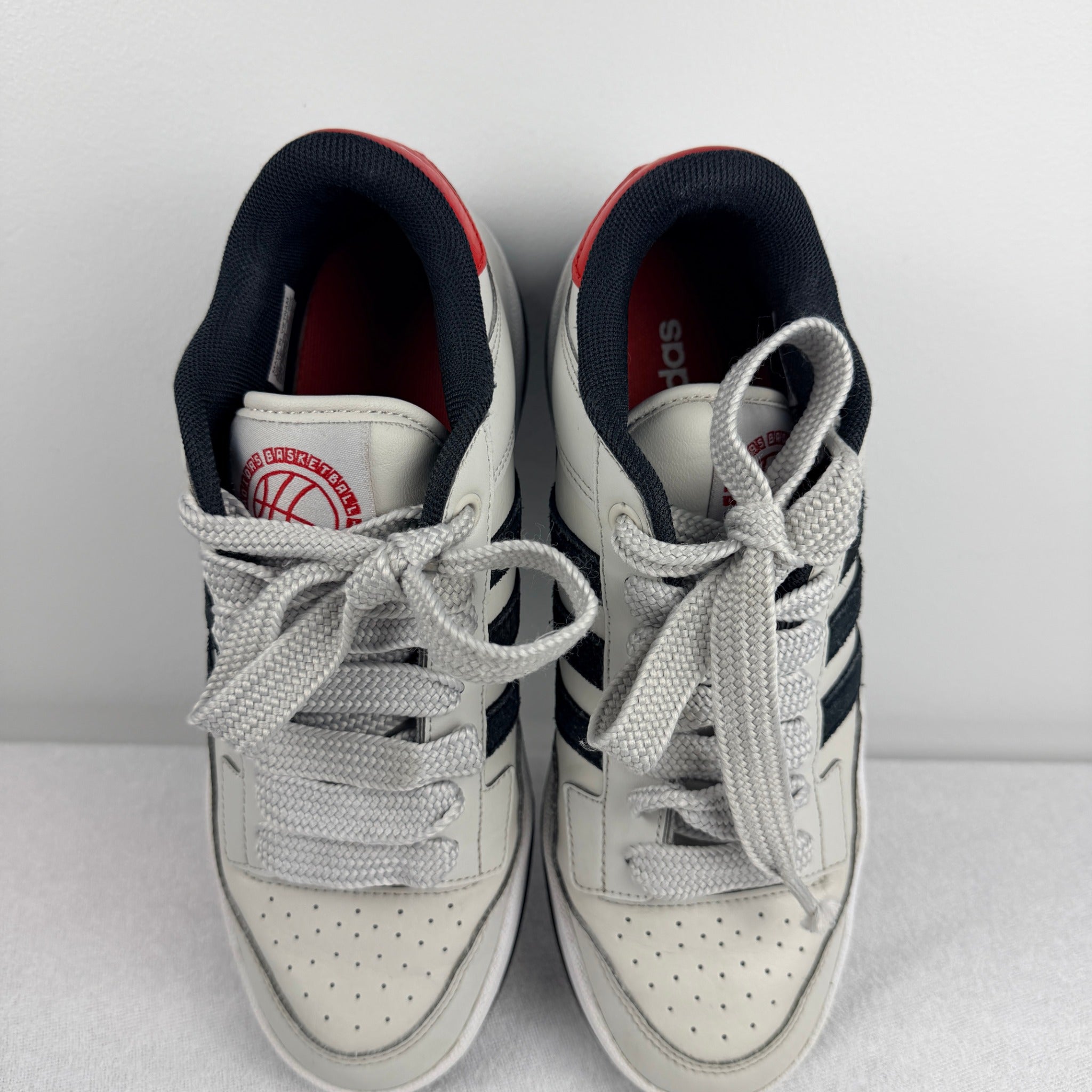Adidas Breaknet 2.0 Sneakers - Classic White, Black, and Red Sporty Trainers, Size 5.5 - Image 10