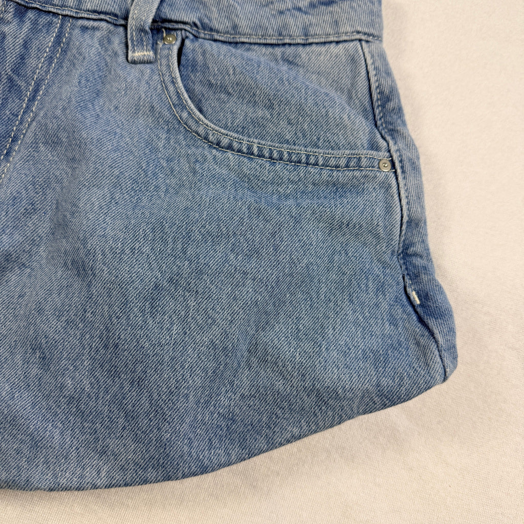 Cotton On Bubble Denim Skirt Sports Blue Cotton Size 26 Y2K Mini BNWT - Image 12