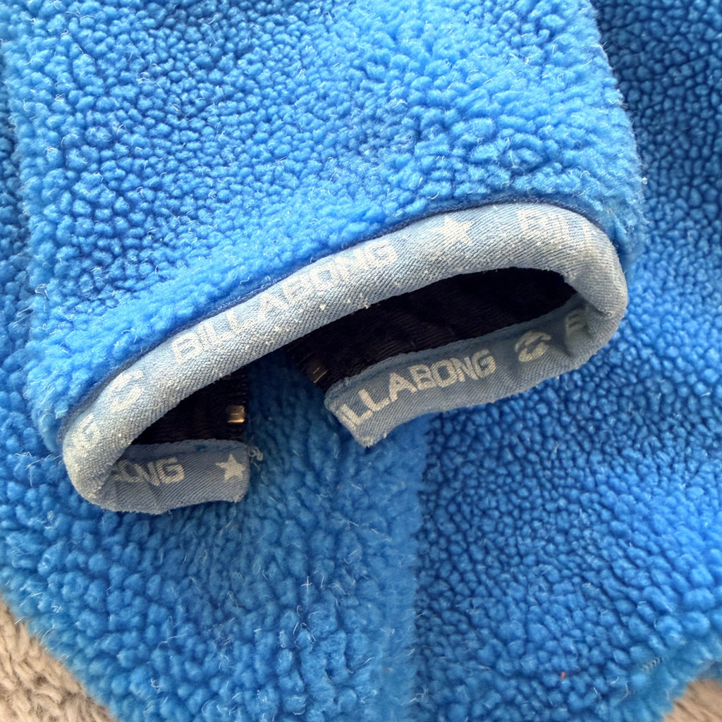 Billabong Blue Acrylic Polyester Fleece Hoodie Size 12 Vintage Casual - Image 12