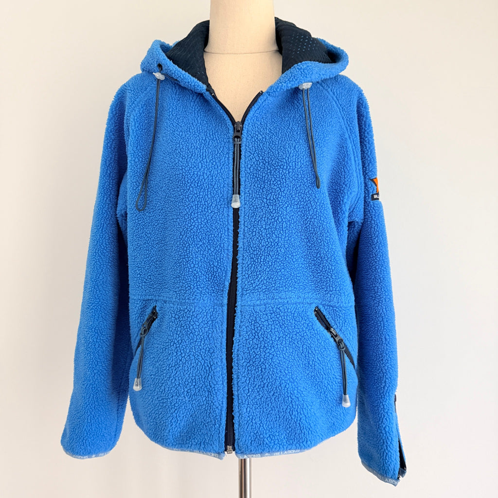 Billabong Blue Acrylic Polyester Fleece Hoodie Size 12 Vintage Casual - Image 1