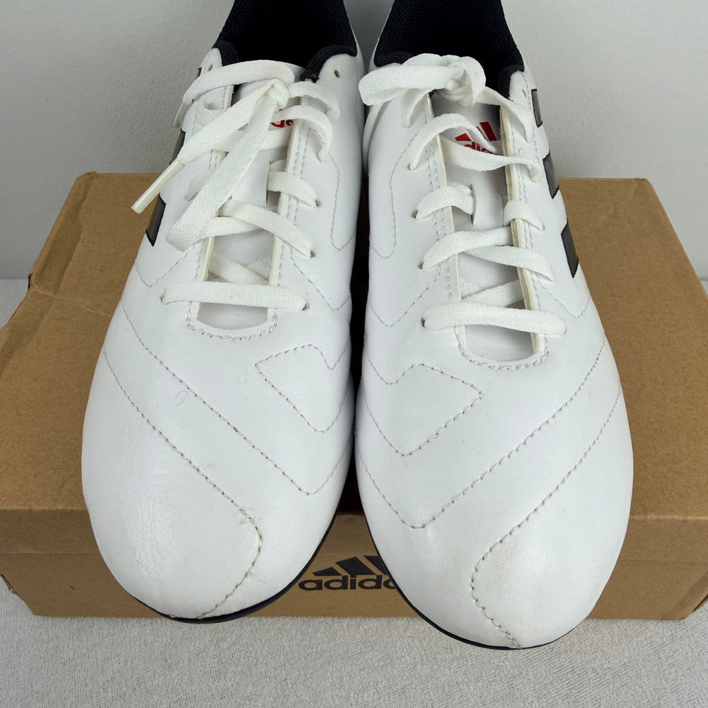 Adidas Goletto FG Junior Soccer Cleats - White/Black/Red Size US 6 - Image 9