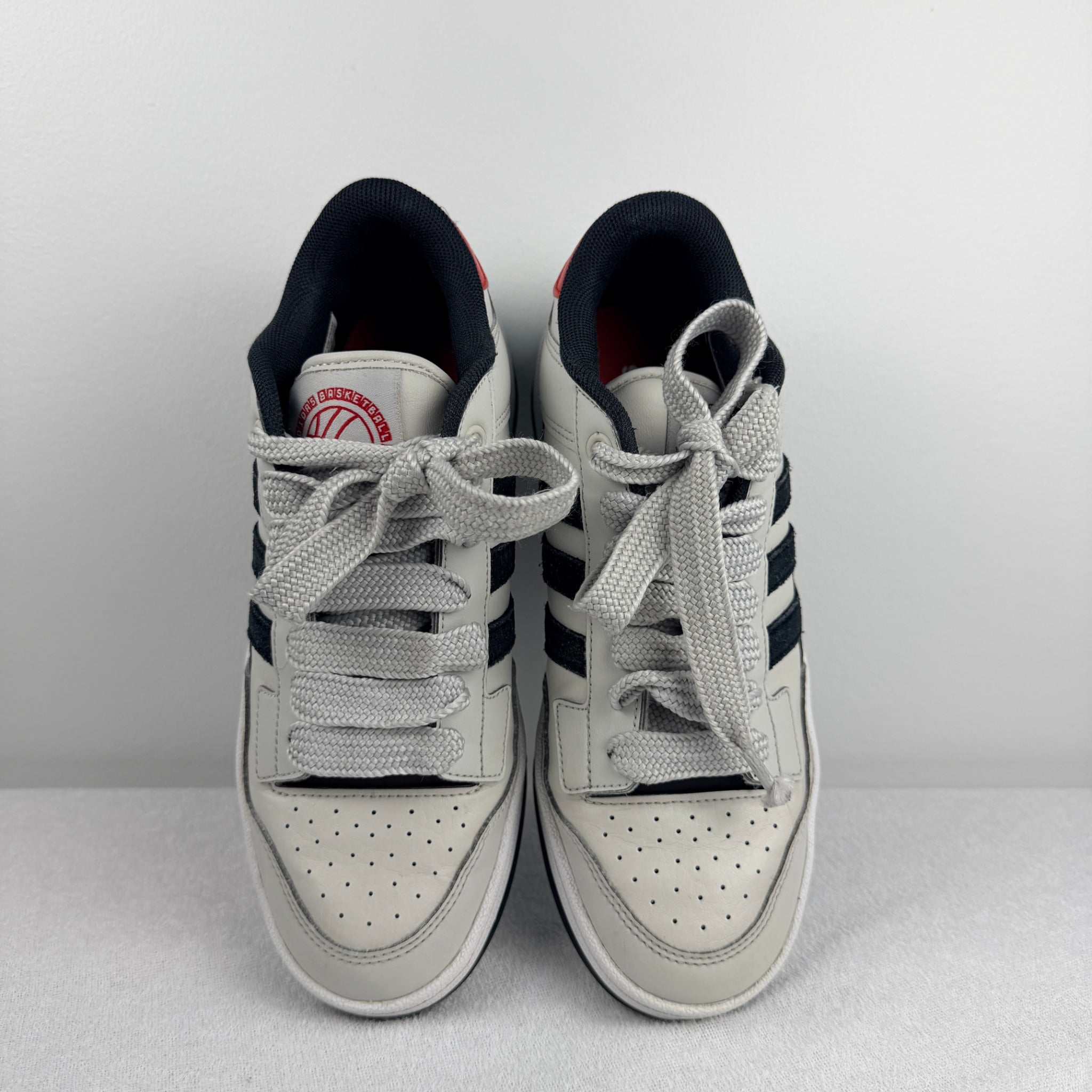Adidas Breaknet 2.0 Sneakers - Classic White, Black, and Red Sporty Trainers, Size 5.5 - Image 2