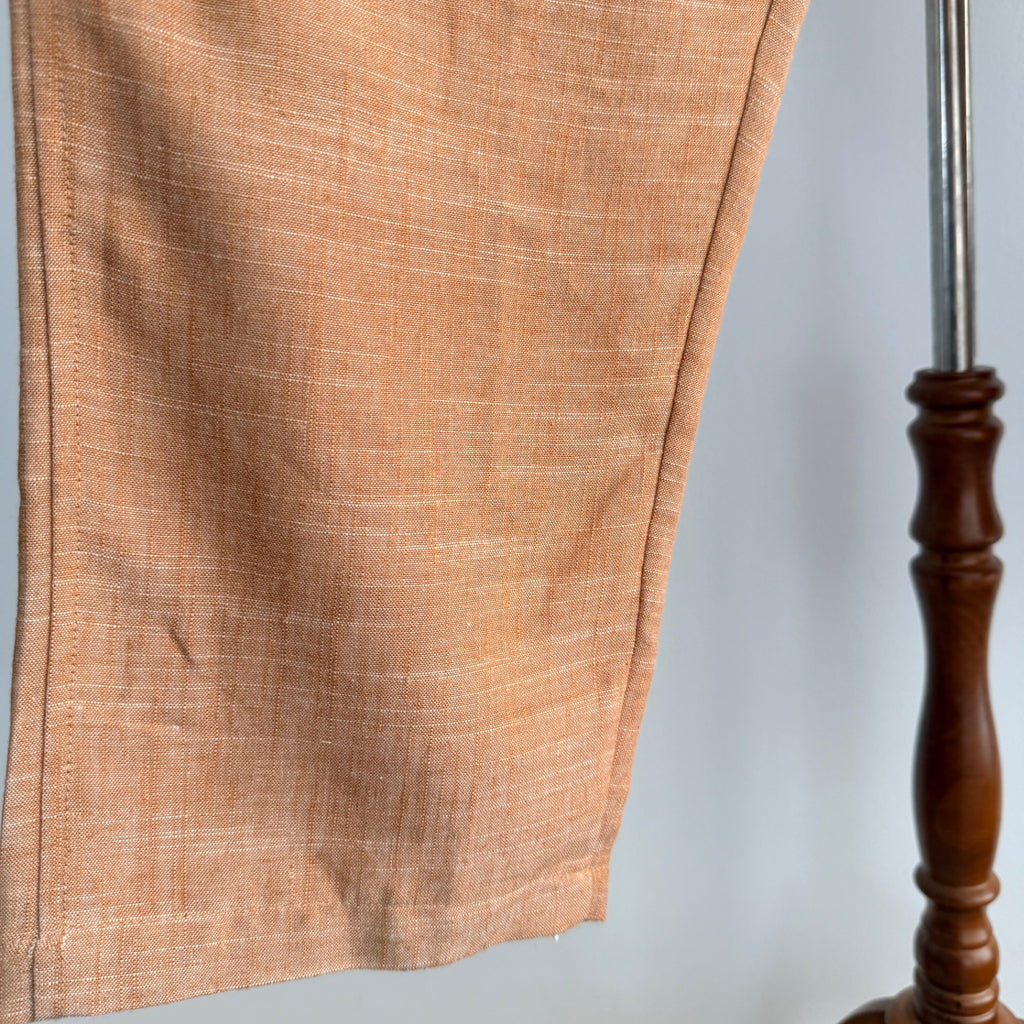 Vine Apparel Brown Cotton Linen Blend Drawstring Joggers Size 14 Casual - Image 10