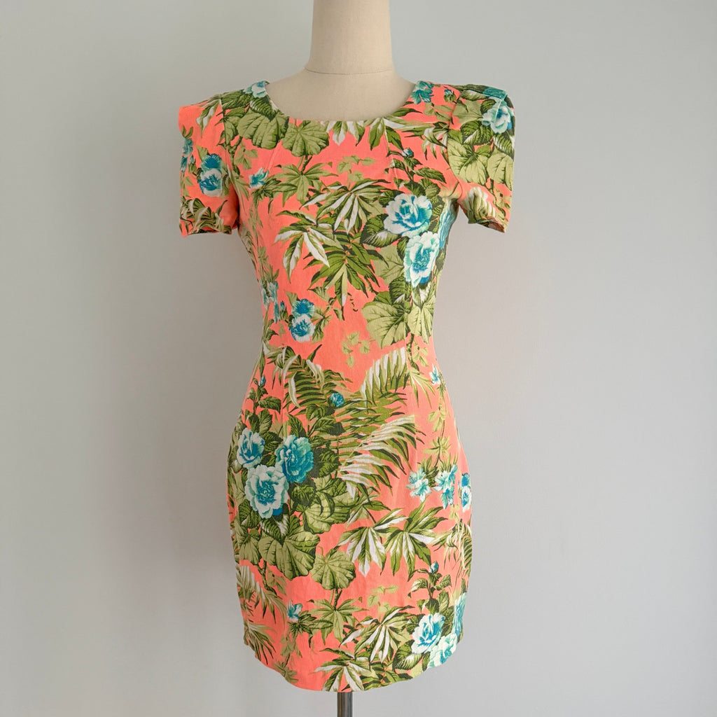 Sheike Floral Cotton Blend Mini Dress - Size 8 - Image 1